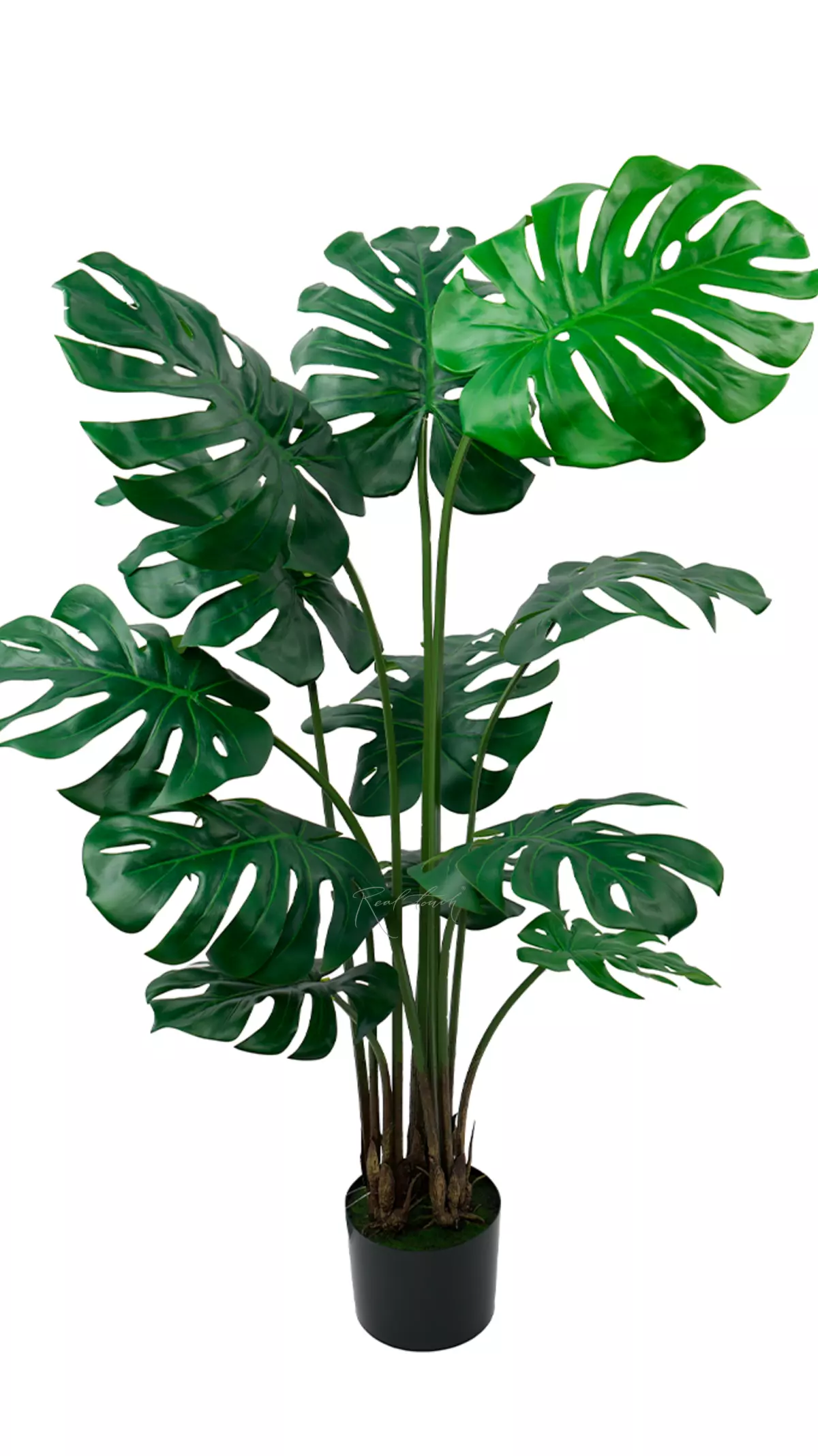 Articial Monstera bush 135 cm in the planters - green Articial Monstera bush 135 cm in the planters - green
