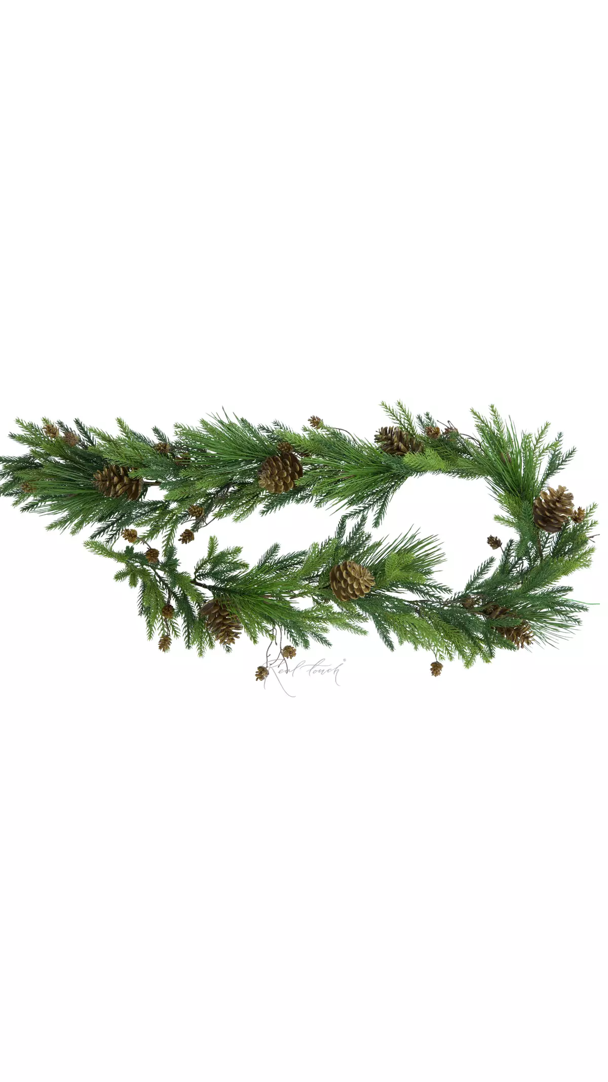 Real Touch Spruce Garland - green
