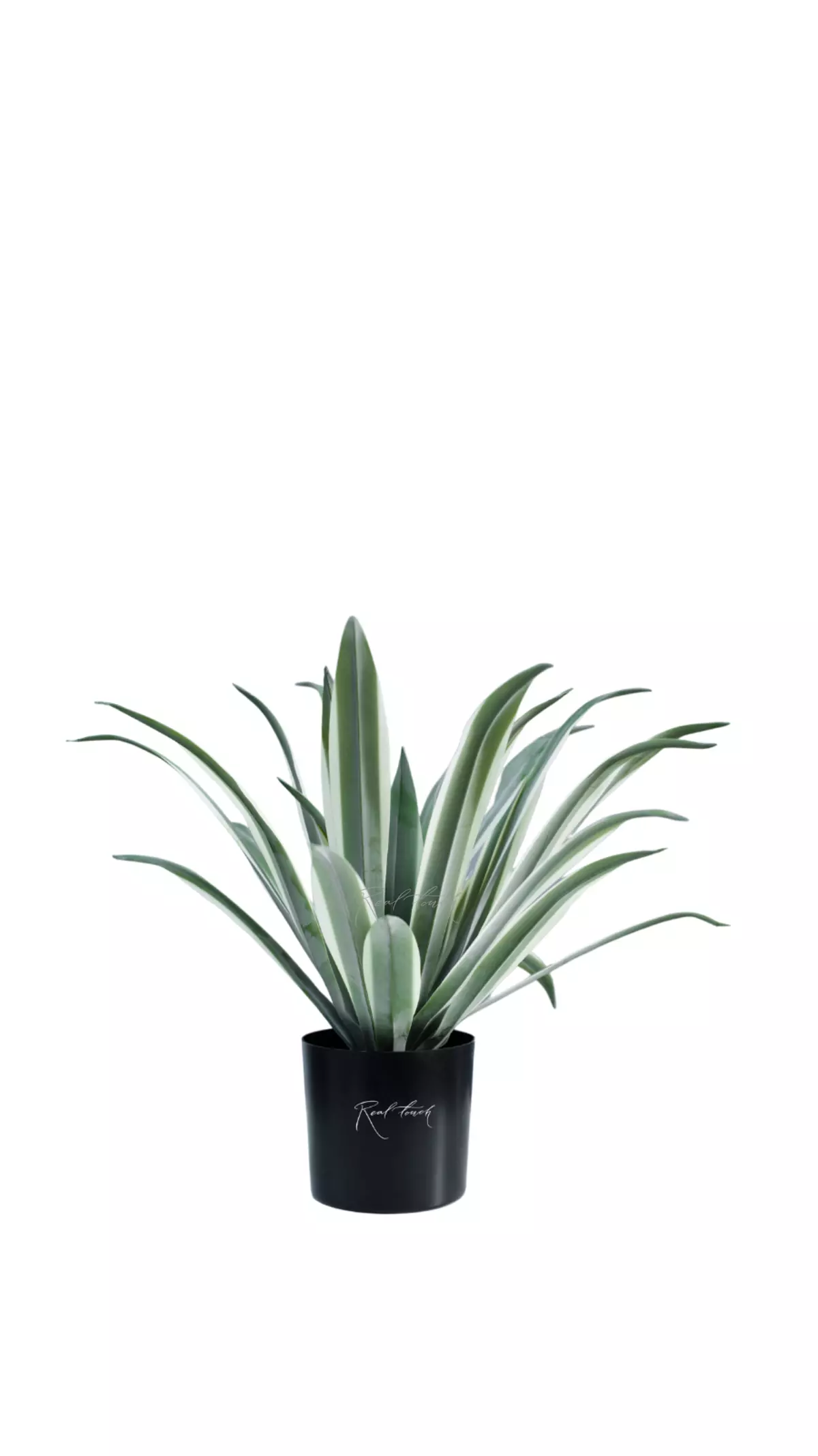 Real Touch Yucca Gloriosa of 44 leaves in a pot (48cm)   - green