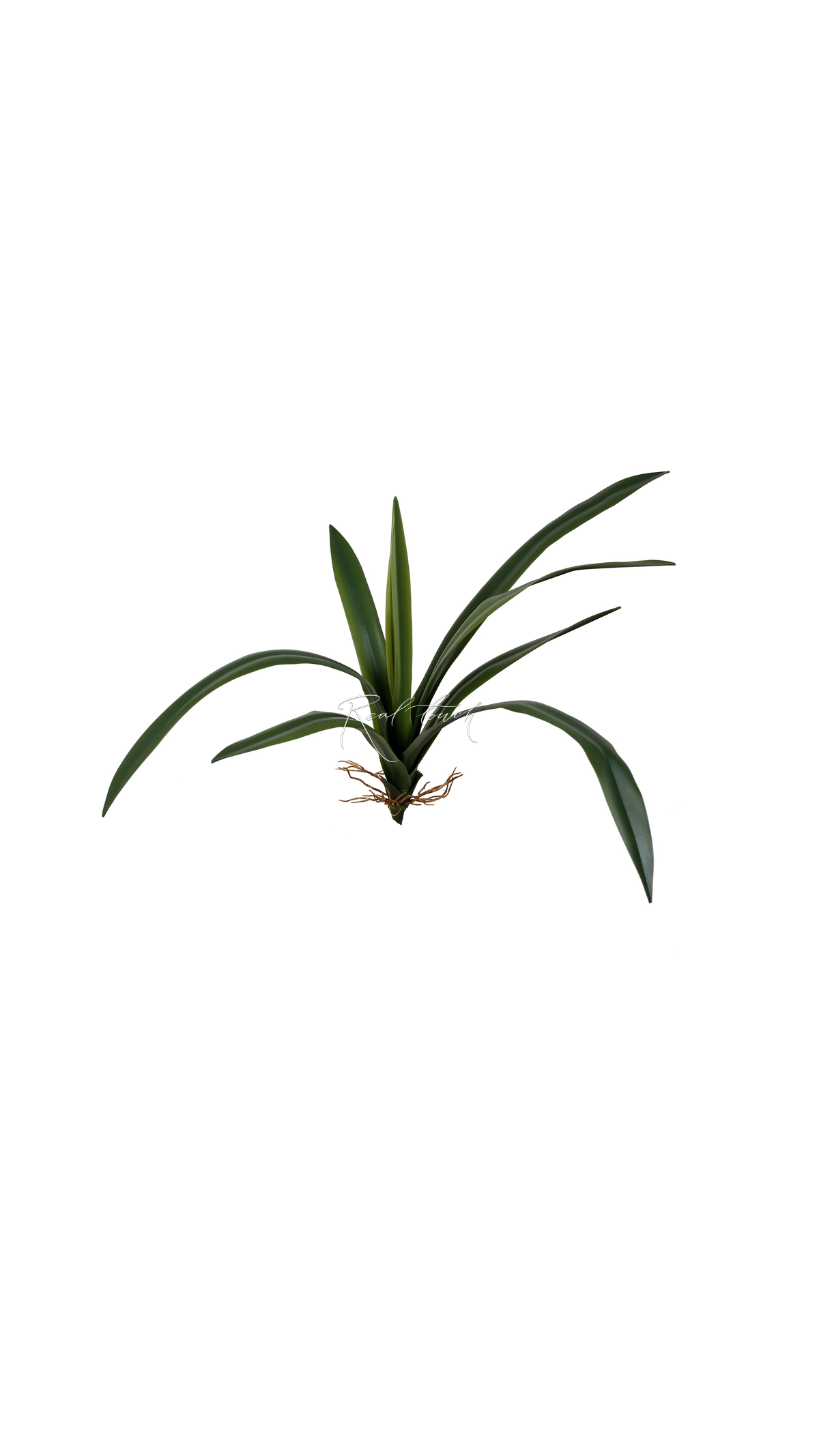 Medium Bush with 10 silicone leaves - green