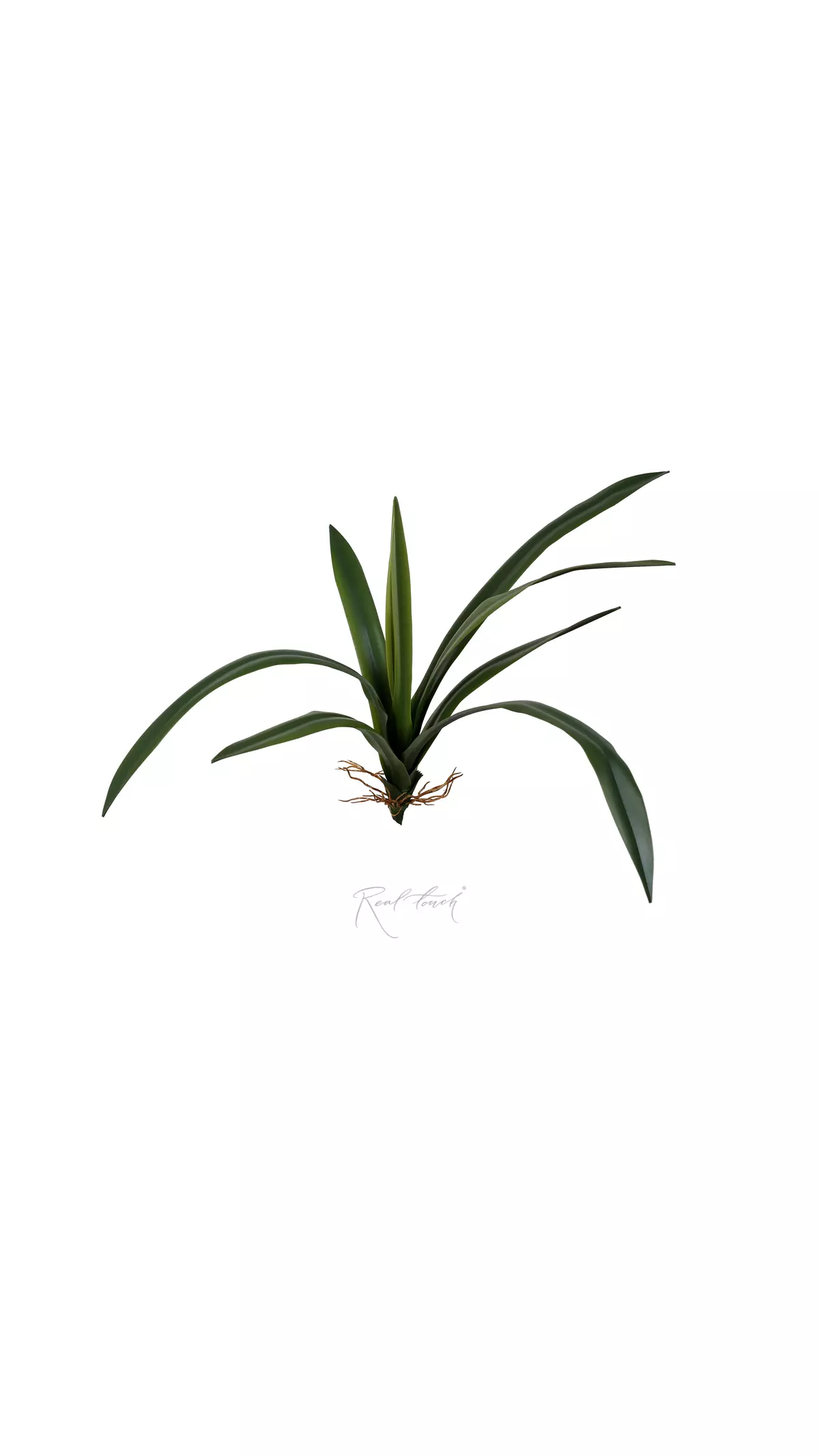 Medium Bush with 10  silicone leaves - green