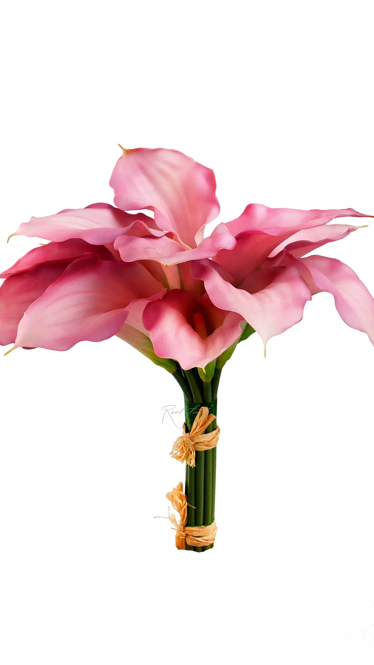 Calla Lily Bouquet with 12 Flowers - light purple 