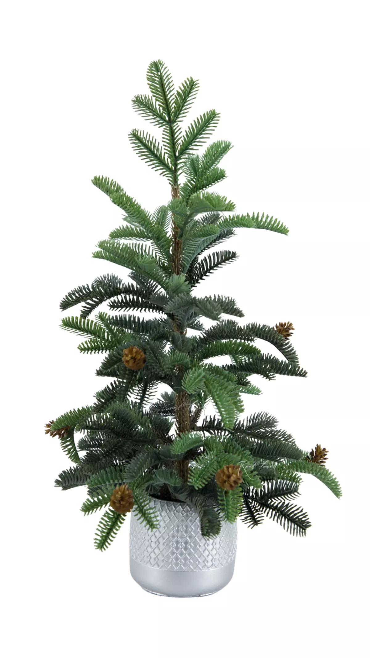 Christmas tree Real Touch (type 3) 55cm with thin twigs - green