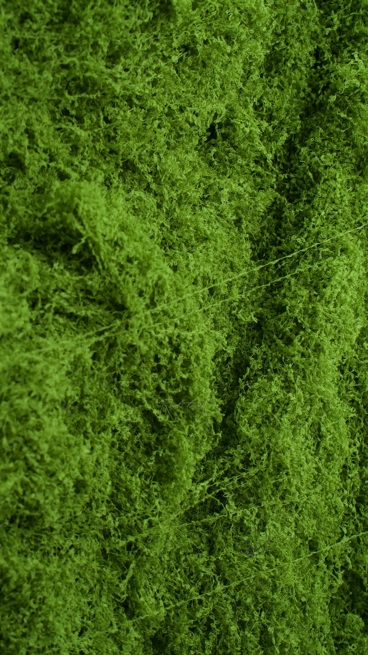 Moss rug on fabric basis 1*1m - light green Moss rug on fabric basis 1*1m - light green