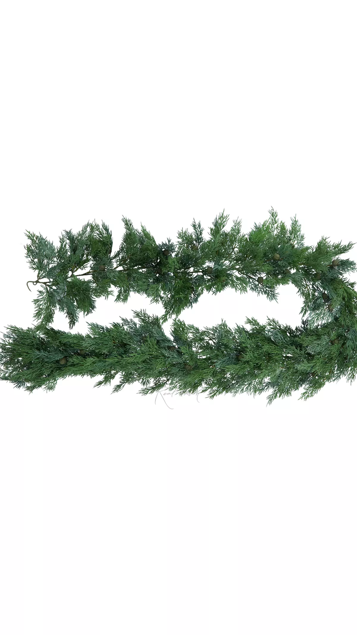 Real Touch juniper lush garland 180cm - dusty green