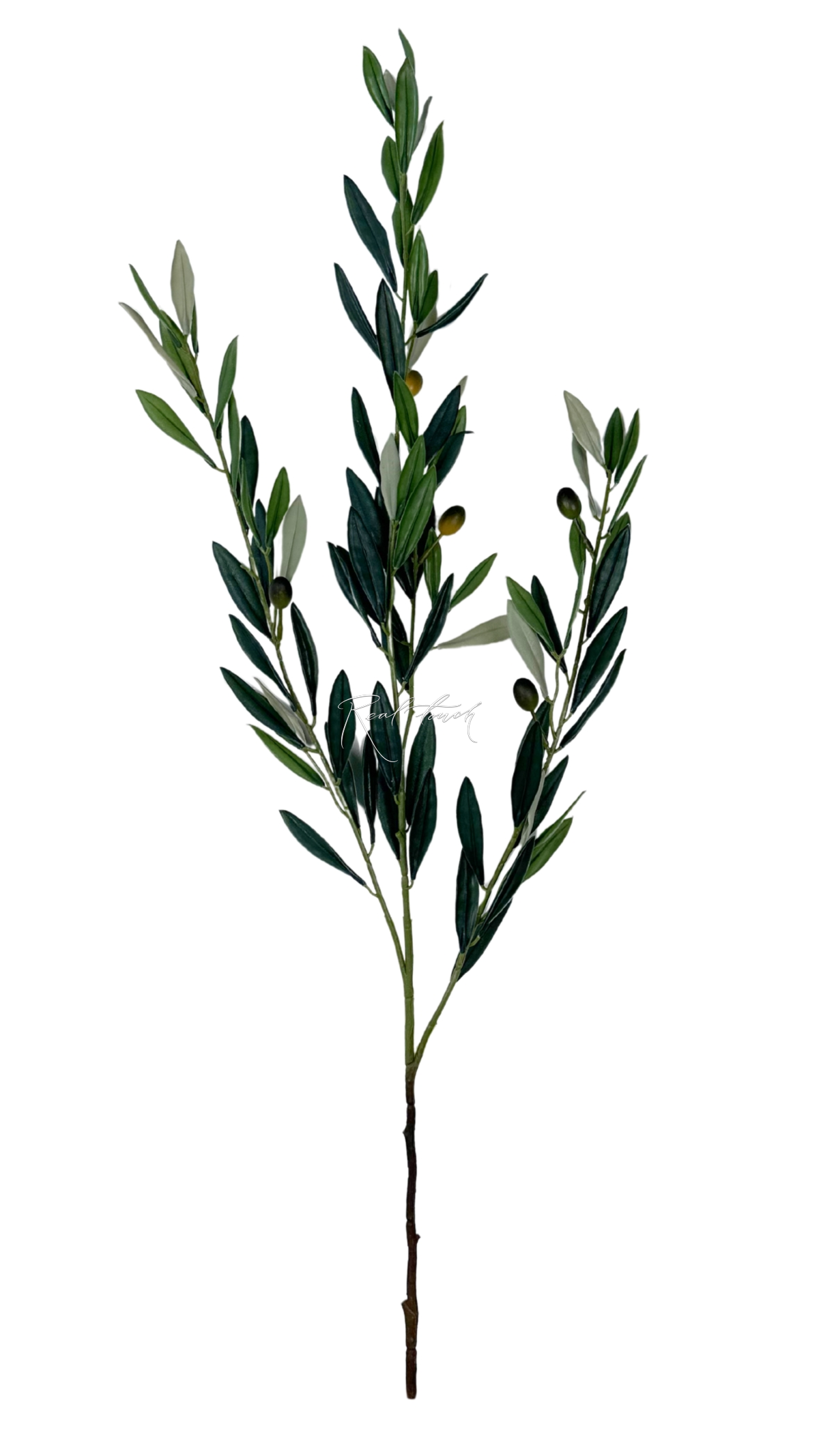 Olive branch with fruits 100cm with UV protection - green